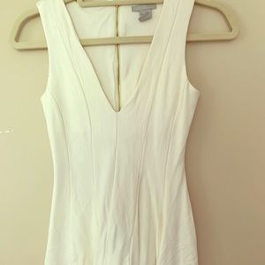 Ivory zipper back top
